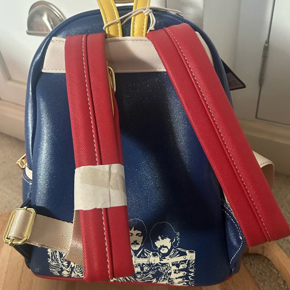 Loungefly The Beatles Blue Backpack LAST ONE - Picture 2 of 3